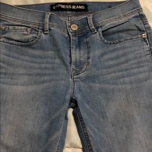 Cropped Skinny Mid Rise Express jeans